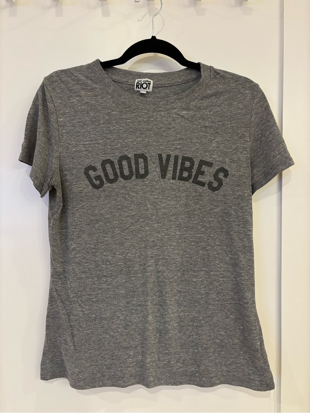 Sub_Urban Riot Gray "Good Vibes" Graphic Tee